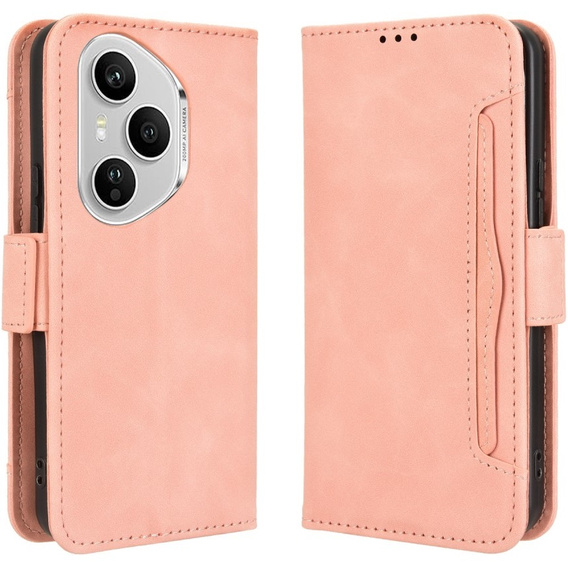 Pattintható tok a Honor 400 Pro 5G, Card Slot, rózsaszín