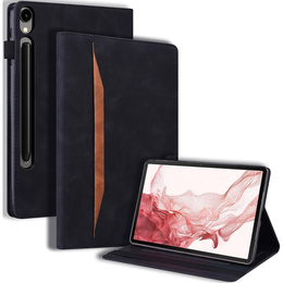 Tok Samsung Galaxy Tab S10 FE+ Plus, Classic, tolltartóval, fekete