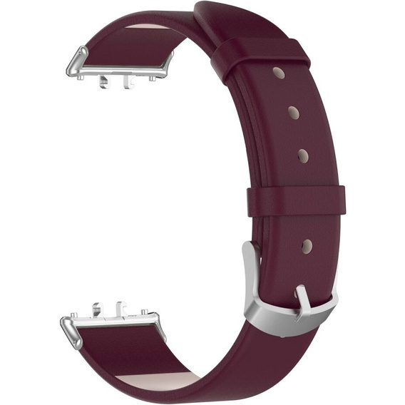 Bőrszíj Samsung Galaxy Fit 3 készülékhez, bordó színű