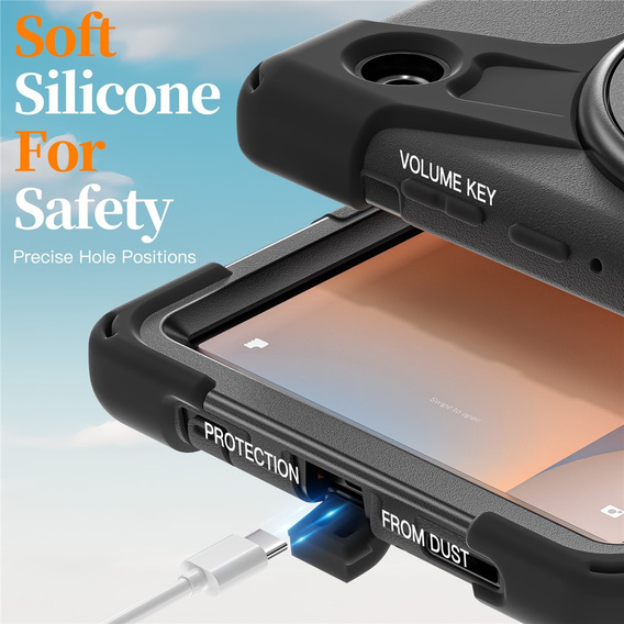 Páncélozott tok állvánnyal és vállpánttal Samsung Galaxy Tab A11 készülékhez