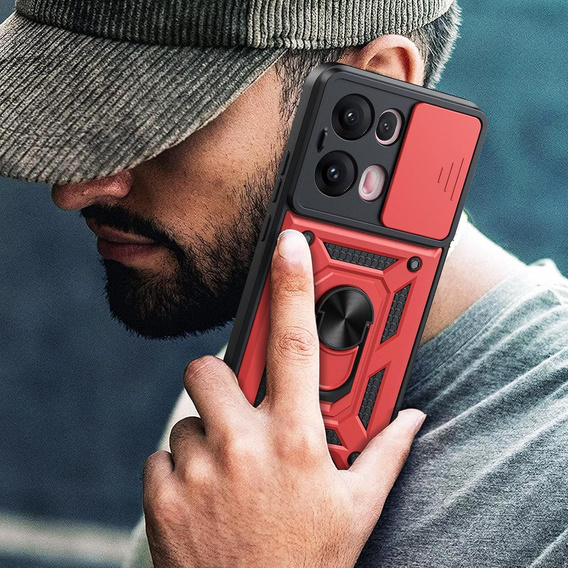 Telefontok a Oppo Reno 13 Pro, CamShield Slide, piros