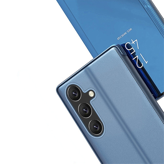 Telefontok a Samsung Galaxy A15, Clear View, fekete + 9H üveg