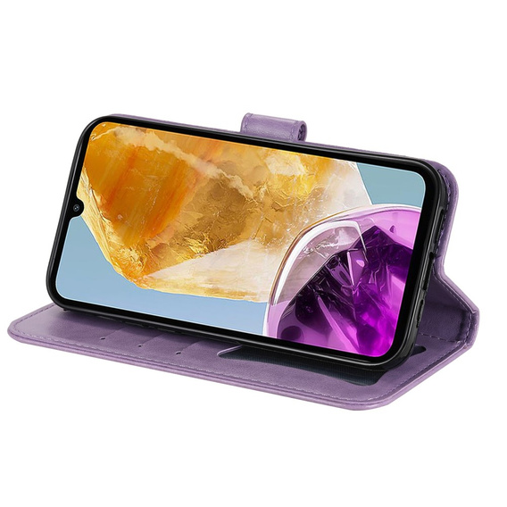 Pattintható tok a Samsung Galaxy M15 5G, Mandala, lila