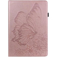 Telefontok a Lenovo Tab M9, Wallet Pen Slot, butterflies, barna