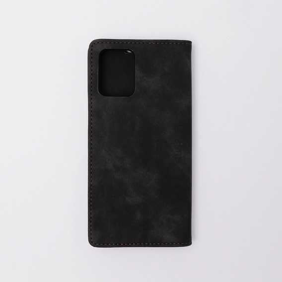 Telefontok a Motorola Moto G73, ERBORD Vintage, pénztárca patenttal, fekete