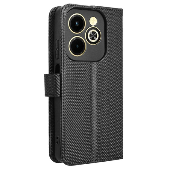 Pattintható tok a Infinix Hot 40i, Wallet Smart Magnet, fekete