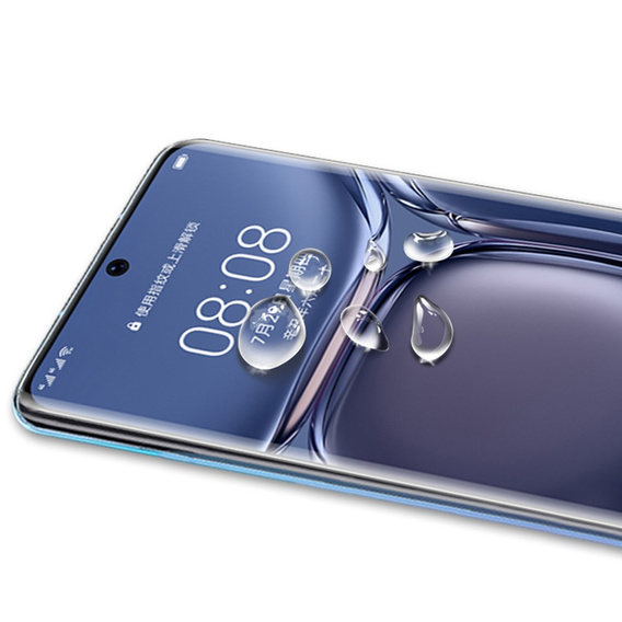 Mocolo Full Glue edzett üveg a következőkhöz Huawei P50 Pro, fekete keret