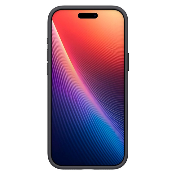 Spigen tok iPhone 17 Pro készülékhez, szilikonos MagSafe illeszkedés, fekete