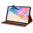 Tok Samsung Galaxy Tab S6 Lite, Classic, tolltartóval, barna