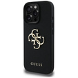 GUESS Grained Big 4G és Classic Logo tok iPhone 16 Pro készülékhez