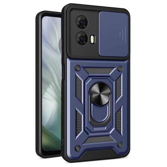 Telefontok a Motorola Moto E14, CamShield Slide, kék