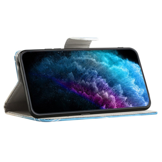 Pattintható tok a Samsung Galaxy M15 5G, Wallet, Don't Touch My Phone fekete