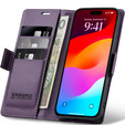 ERBORD Fényes Litchi pénztárca tok patenttal iPhone 17 Pro Max készülékhez