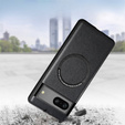 Telefontok a Google Pixel 7A, Leather Hybrid MagSafe, fekete