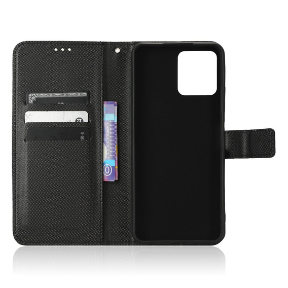 Pattintható tok a T Phone 5G, Wallet Magnet, fekete