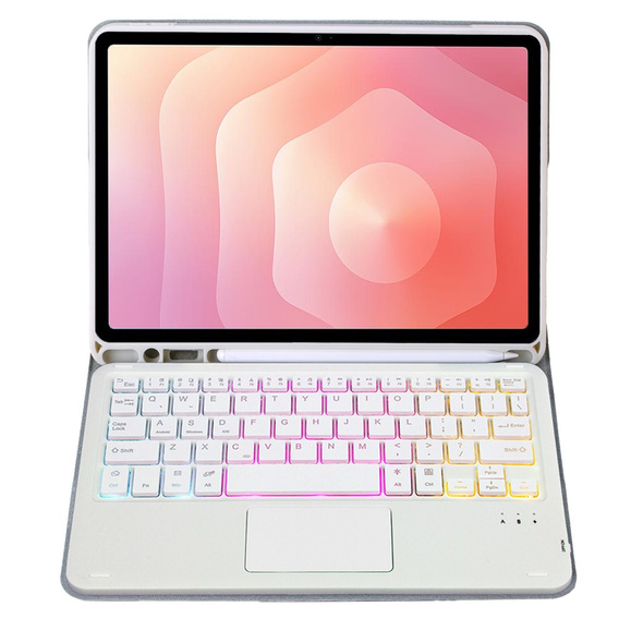 Megvilágított Bluetooth billentyűzettel és érintőpaddal ellátott tok Samsung Galaxy Tab S11 készülékhez