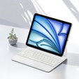 Billentyűzet tok iPad Air 11" 2024, Magnetic Keyboard Touchpad, fehér