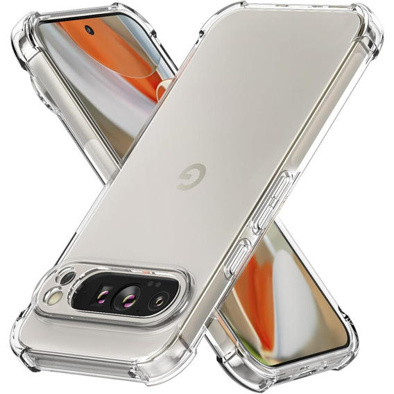 Telefontok a Google Pixel 9 Pro XL, Dropproof, átlátszó