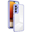 Telefontok a Samsung Galaxy A14 5G, Fusion Hybrid, átlátszó / lila