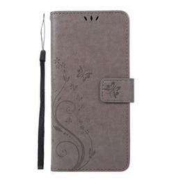 Pattintható tok a Samsung Galaxy A51, Butterfly Flower, szürke