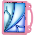 Gyermek tok Apple iPad Air 11" 6 gen. 2024, Cute Patterns, állvánnyal, rózsaszín