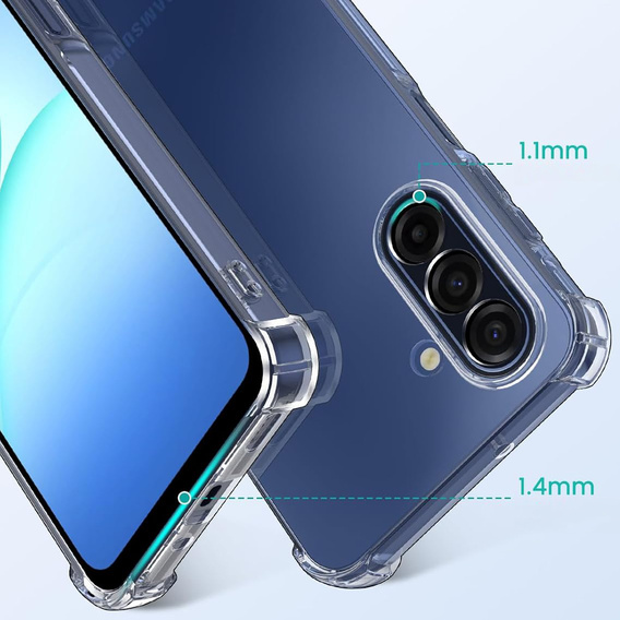 Tok Samsung Galaxy A17 5G, megerősített, kameravédelemmel, átlátszó