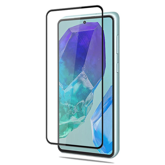 Mocolo Full Glue edzett üveg a következőkhöz Samsung Galaxy M55 5G, fekete keret