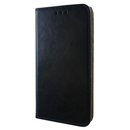 Pattintható tok a LG K10 2017, Leather Flexi Book, fekete
