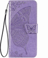 Pattintható tok a Infinix Hot 50i 4G, Butterfly, lila