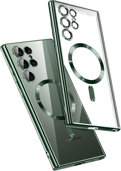 Telefontok a Samsung Galaxy S23 Ultra, MagSafe Hybrid, zöld