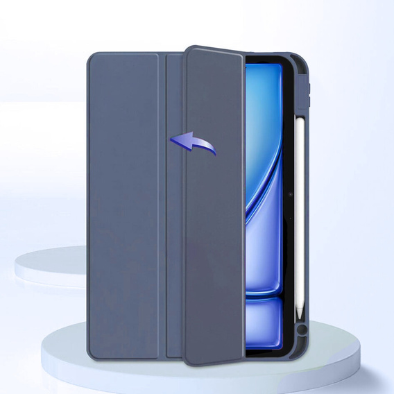 Tok iPad Air 13" 2025/2024 (7/6 gen.), Smartcase Hybrid, tolltartó résszel, lila