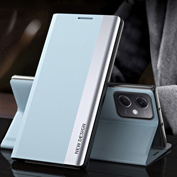 Pattintható tok a Xiaomi Poco X5 Pro 5G / Redmi Note 12 Pro, Side Magnetic, világoskék