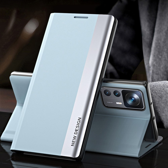 Pattintható tok a Xiaomi 12T / 12T Pro, Side Magnetic, kék