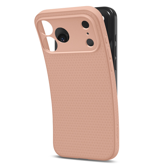 Spigen Liquid Air tok iPhone 17 Pro Max készülékhez, rózsaszín titánium