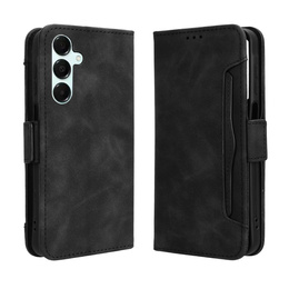 Flap tok Oppo Reno 14F, kártya slot, pénztárca, fekete