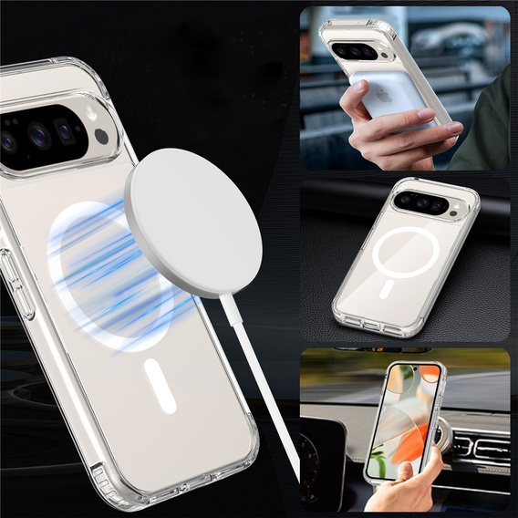 Tok a Google Pixel 9 Pro XL, Fusion Hybrid, MagSafe-hoz, átlátszó
