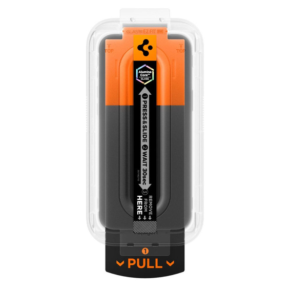 Spigen edzett üveg iPhone 17 Pro / 17 / 16 Pro készülékhez, Glas.tR "EZ Fit Pro", átlátszó