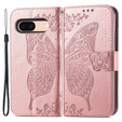Pattintható tok a Google Pixel 8A, Butterfly, rózsaszín rose gold