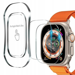 2x edzett üveg ERBORD rögzítőkerettel az Apple Watch Ultra / Ultra 2 49mm-es órájához
