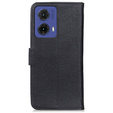 KHAZNEH RFID tok Motorola G85 5G, Litchi textúra, fekete