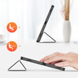 Tok Samsung Galaxy Tab S10+ Plus-hoz, Dux Ducis Domo, fekete
