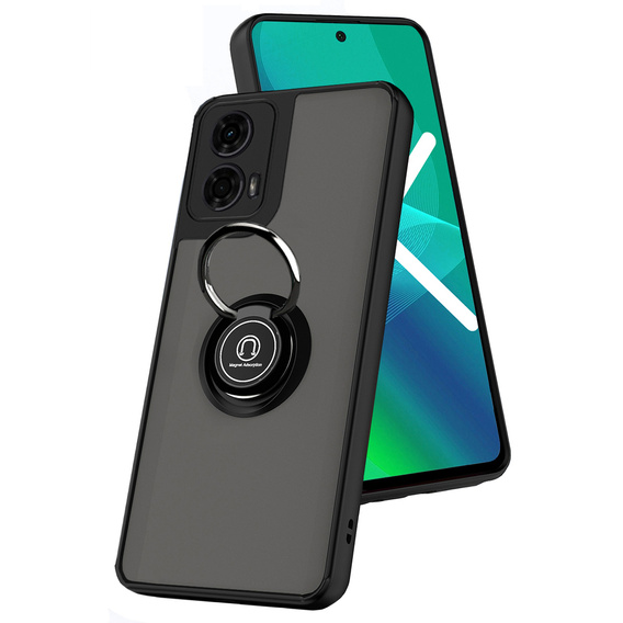 Tok Motorola Moto G24 / G24 Power / G04, Frosted Ring, fekete