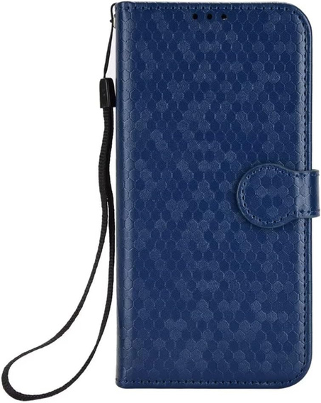 Flap tok Samsung Galaxy M55 5G, Wallet Rhombus, fekete