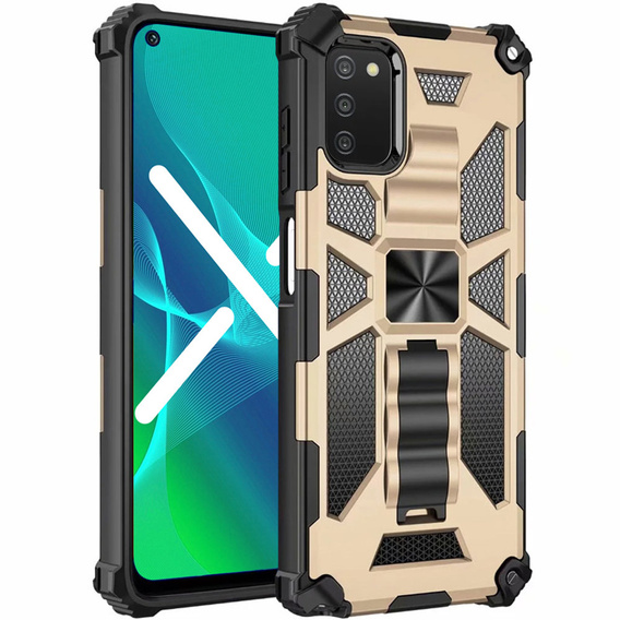 Telefontok a Samsung Galaxy A03s, Armor Kickstand, arany