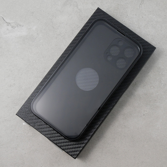 Telefontok a iPhone 13 Pro Max, Dual Glass, Magsafe-hoz, fekete