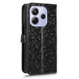 Flap tok Xiaomi Redmi Note 14 4G, Wallet Rhombus, fekete
