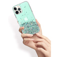 Telefontok a iPhone 13 Pro, Glittery, zöld