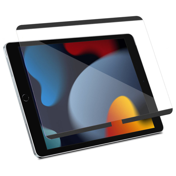 PVC papírérzetű védőfólia iPad 10.2" 2021/2020/2019 (9/8/7 gen.) készülékhez, átlátszó