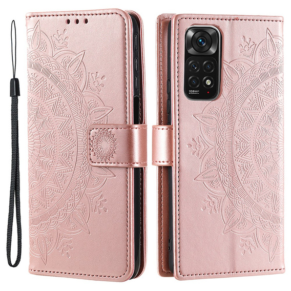 Pattintható tok a Xiaomi Redmi Note 11/11S, Mandala, rózsaszín