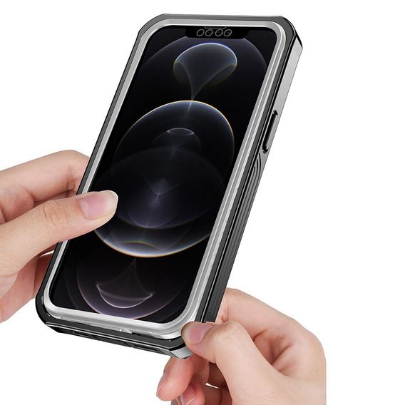 Tok iPhone 13 készülékhez, Shockproof, fóliával, kék
